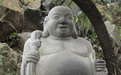 Buddha a l'entre d'un temple